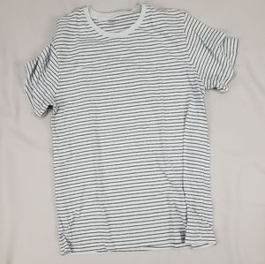 Classic Striped T-Shirt - Dark blue and White
